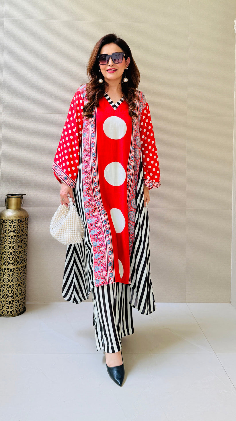 EOSS Savira bold Geo-Print Premium Co-ords Set