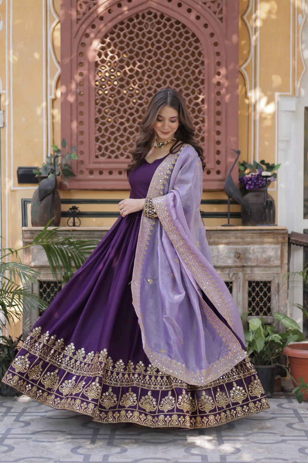 Naysa Flared anarkali Suit