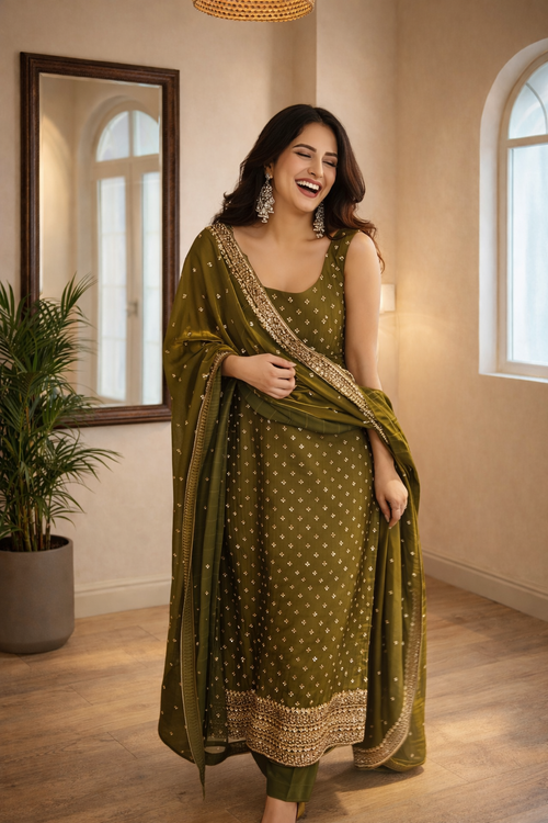 Avira green suit