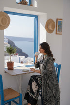 Santorini Luxe Black Panel Premium Co-ord Set