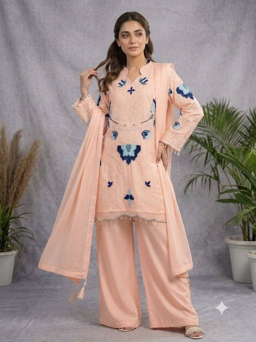 Rukma Embroidered Suit Set