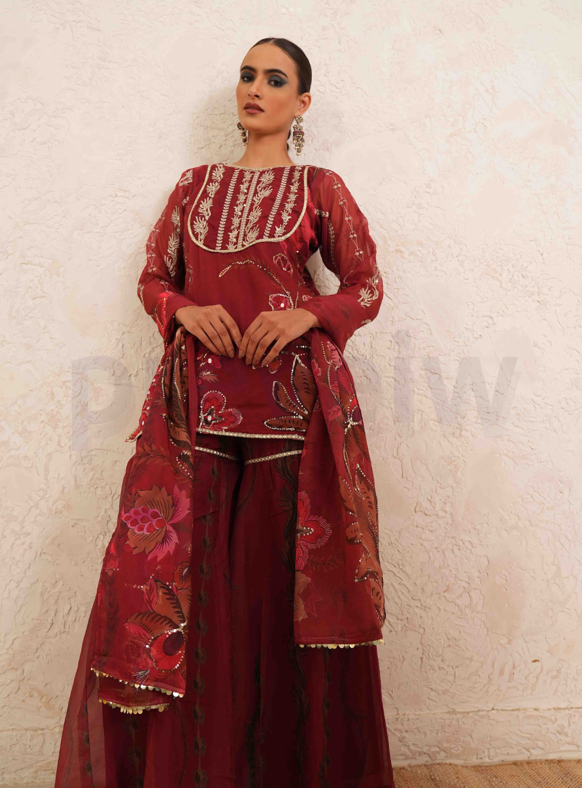 Rubaab Ruby Garara Suit