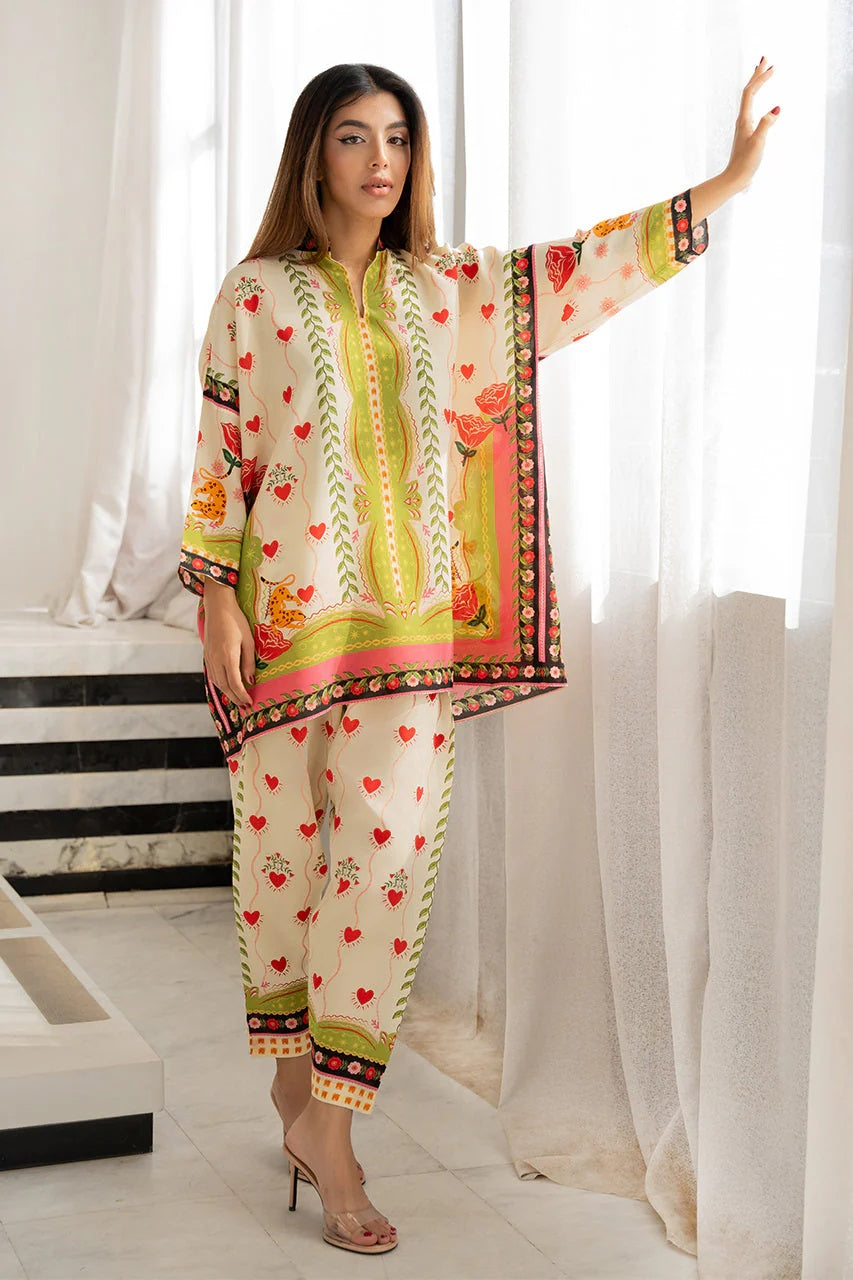 Ruhani Heartprint Co-ord Set