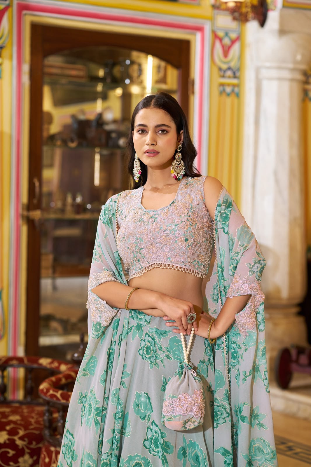 Rivangi Floral Lehenga Set