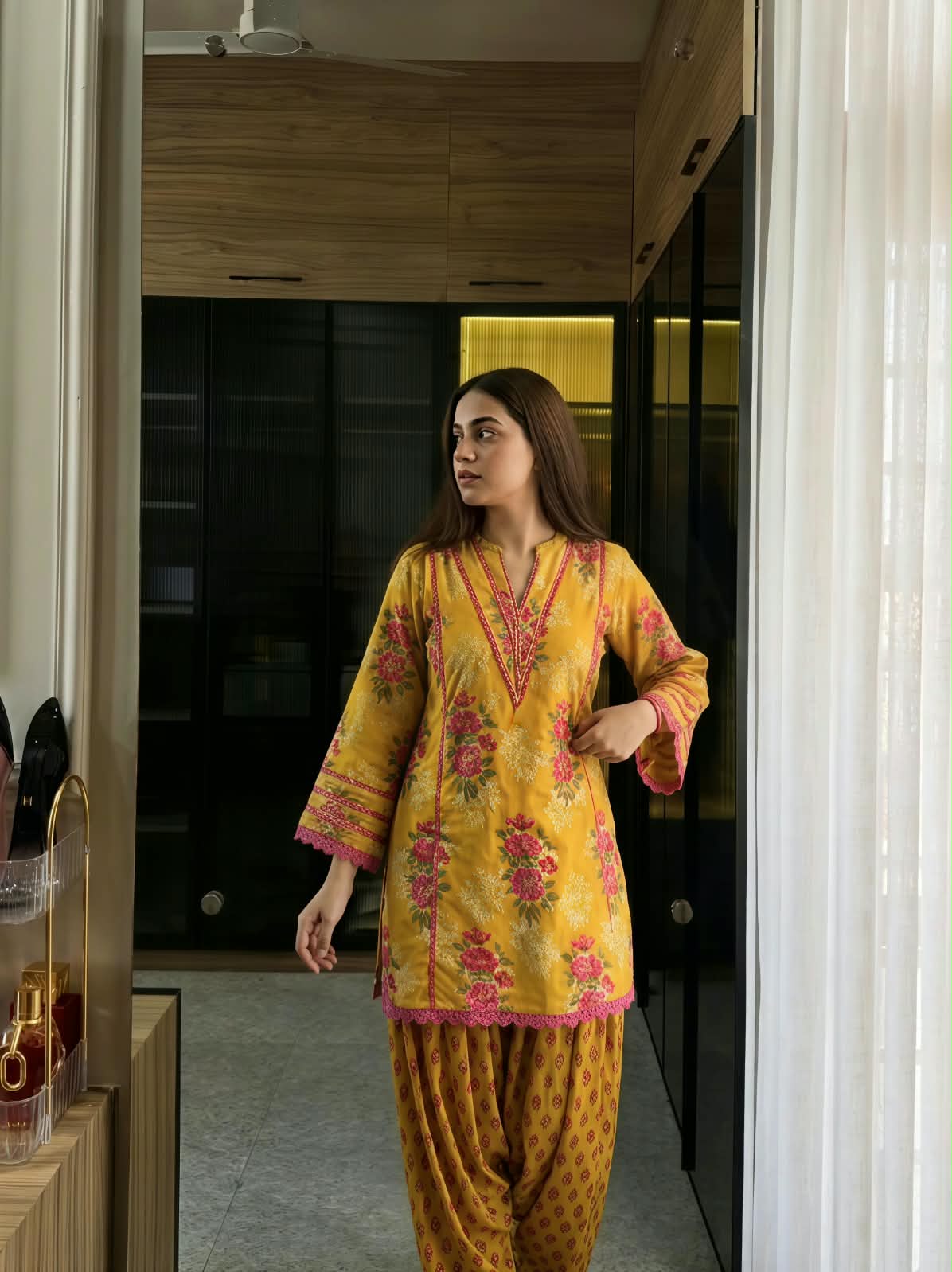 Ranjini Floral Farshi Salwar Suit