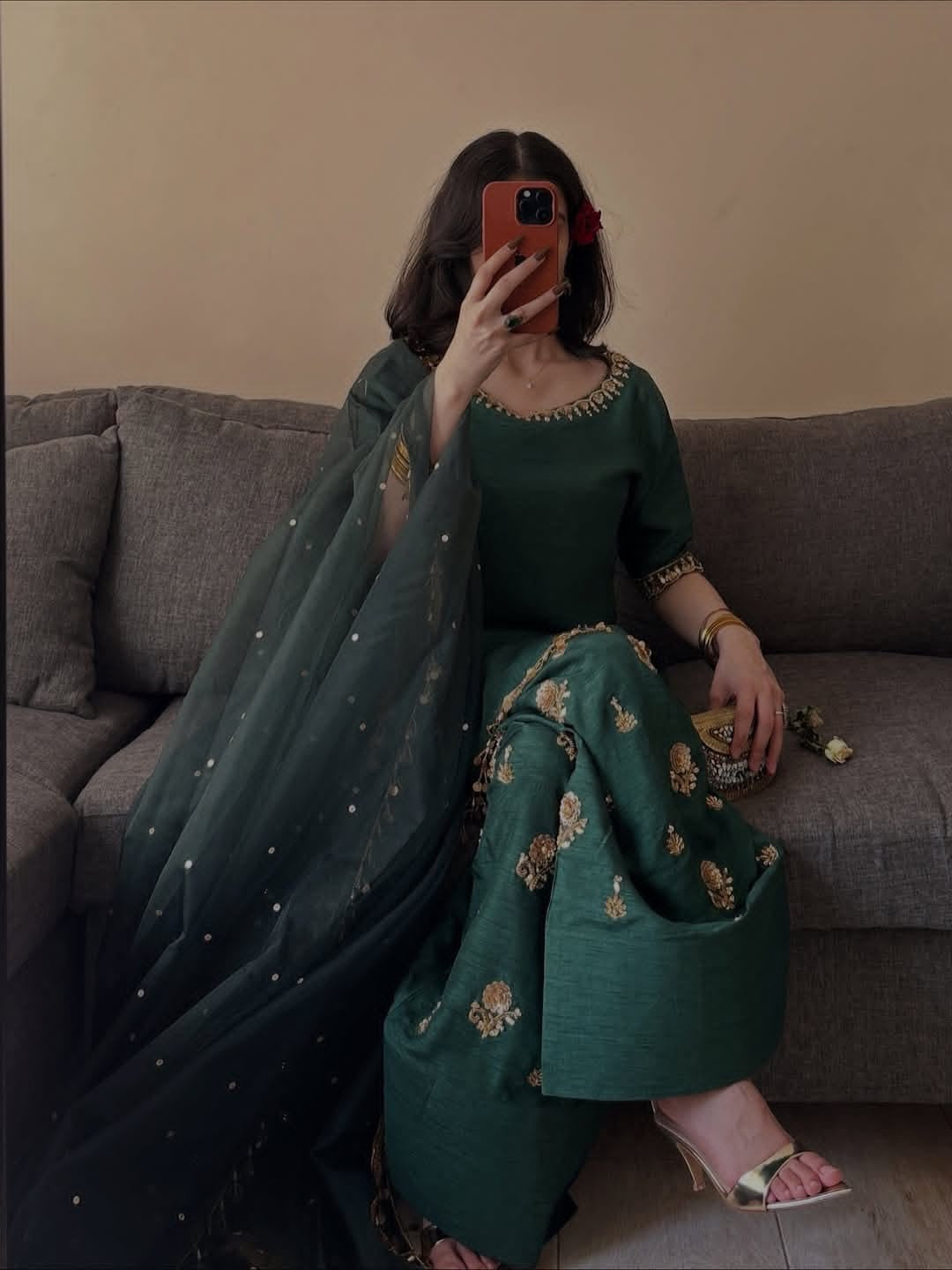 Reesha Emerald Salwar Suit Set