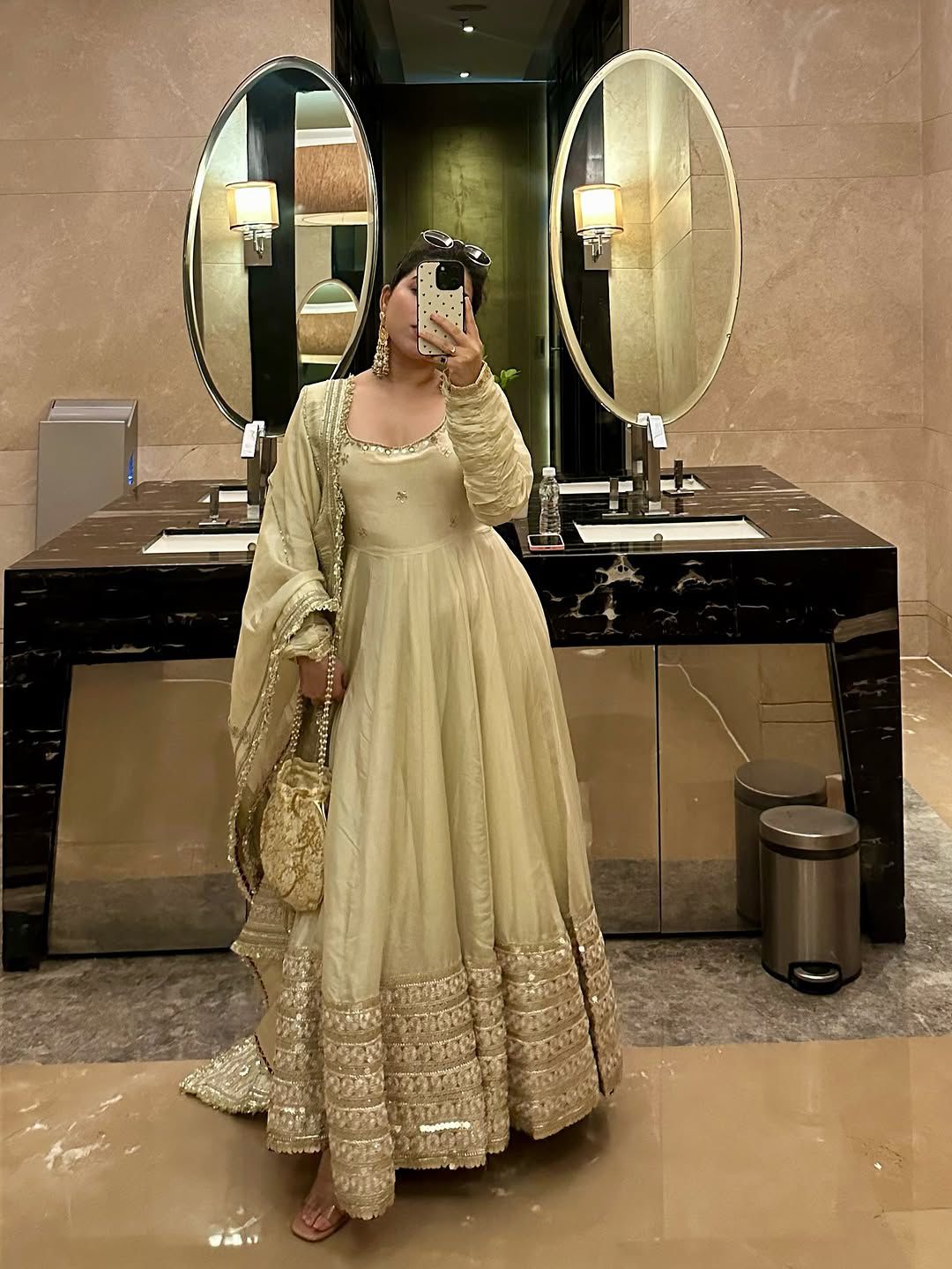 Tejveen Anarkali Suit Set
