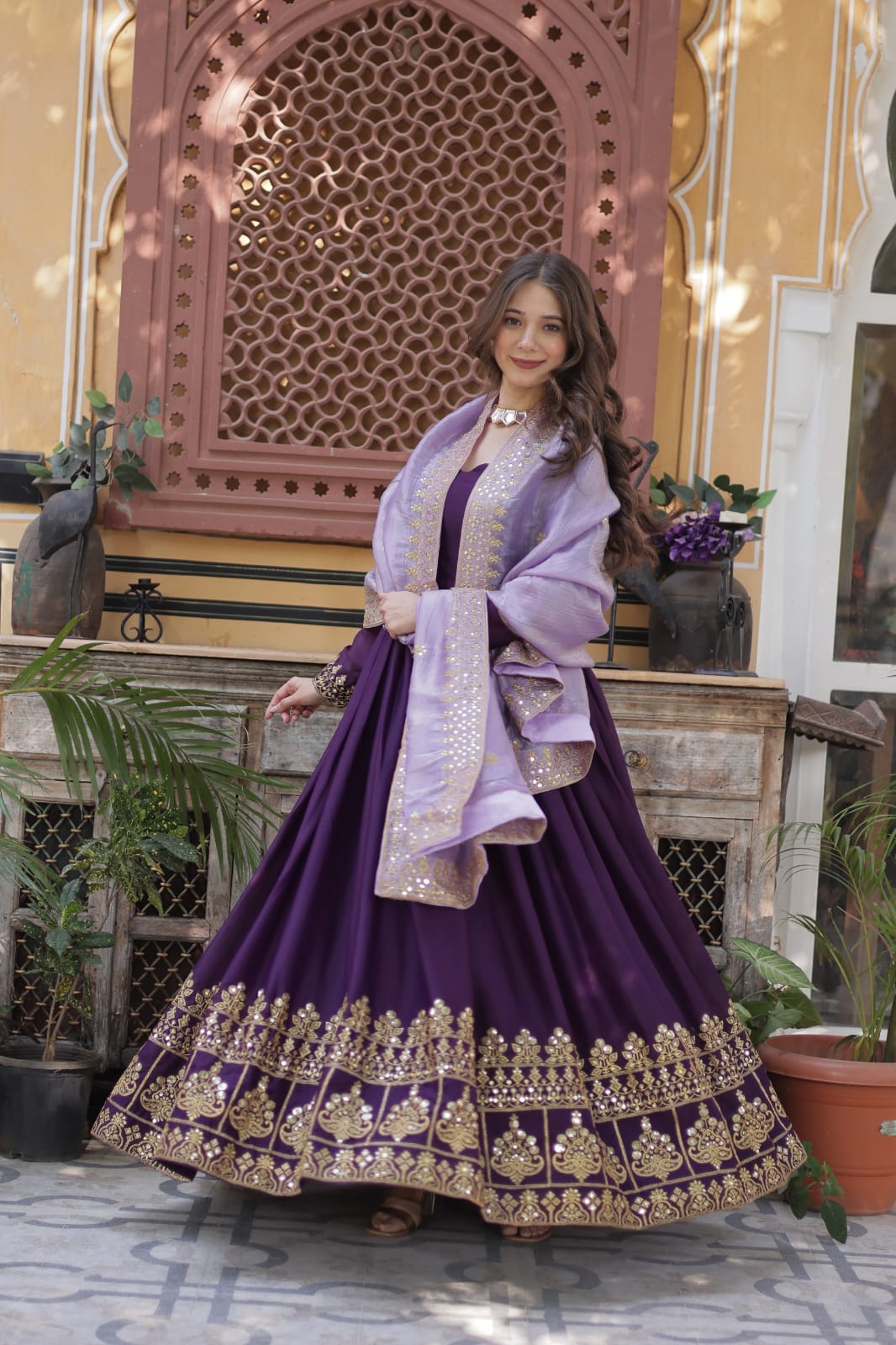 Naysa Flared anarkali Suit