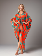 Radhika Tropical Bloom Kaftan Gown