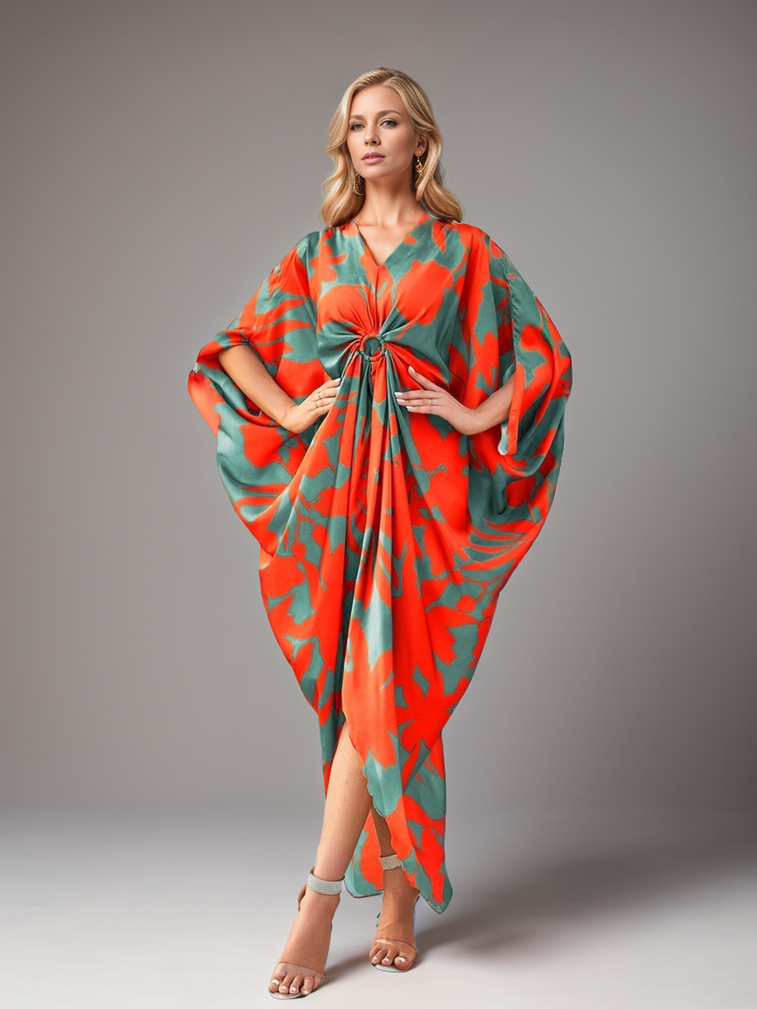 Radhika Tropical Bloom Kaftan Gown