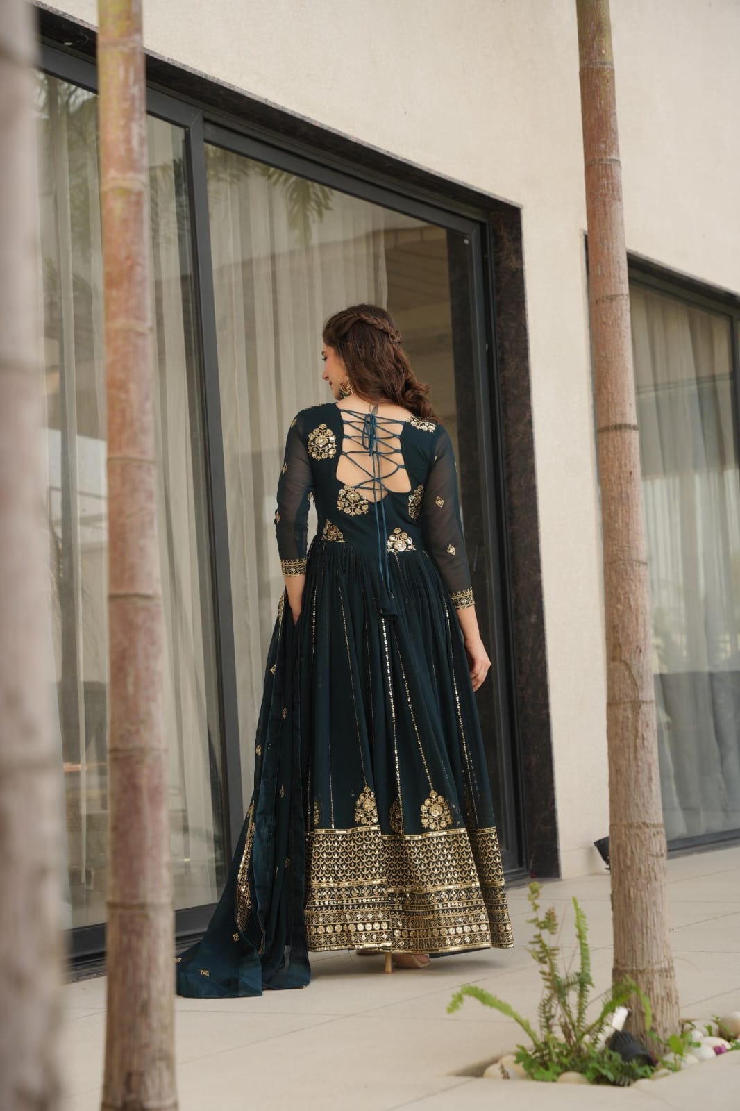 Sejal rich Rama anarkali suit set