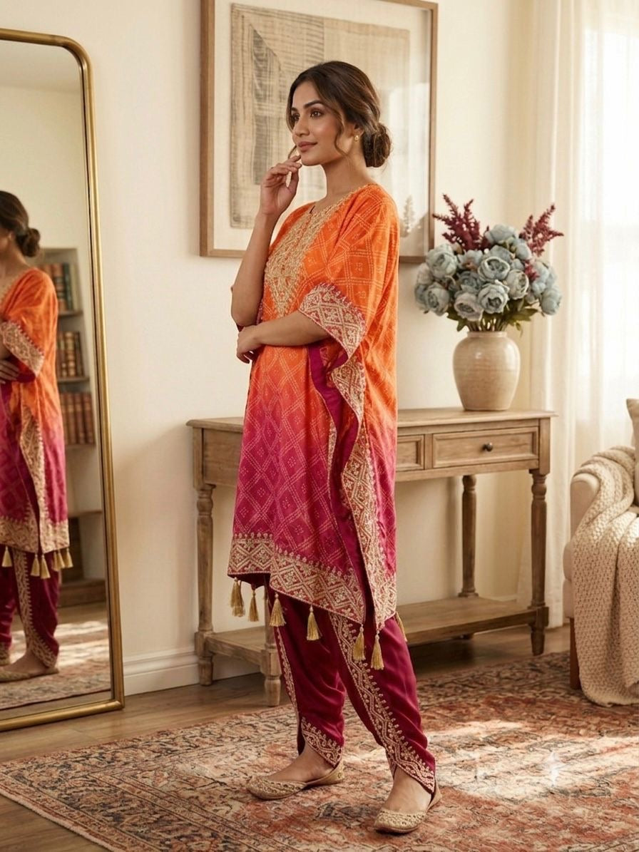 Rajal Kaftan Suit Set