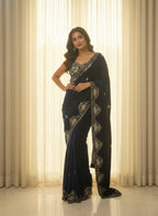 Zeenat Velvette Saree