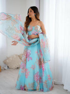 Rajal Embroidered Corset Lehenga Set