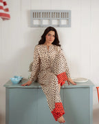 Rupal Polka Contrast Co-ord Set