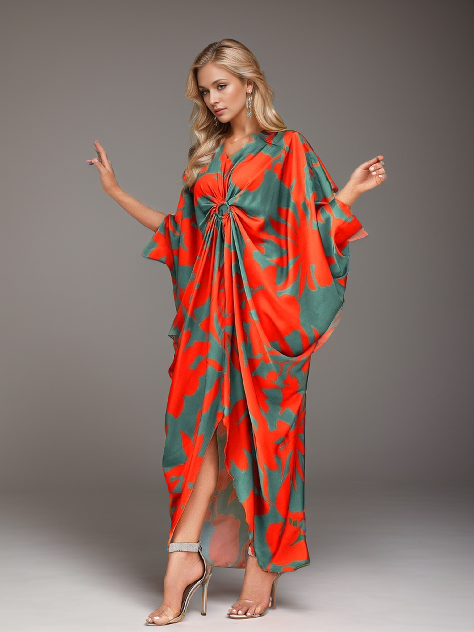 Radhika Tropical Bloom Kaftan Gown