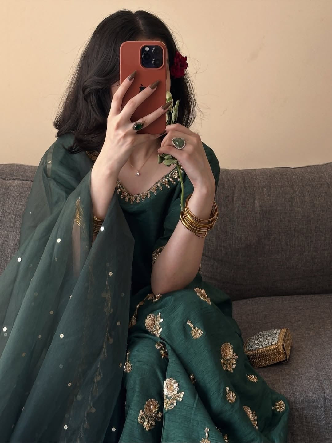 Reesha Emerald Salwar Suit Set