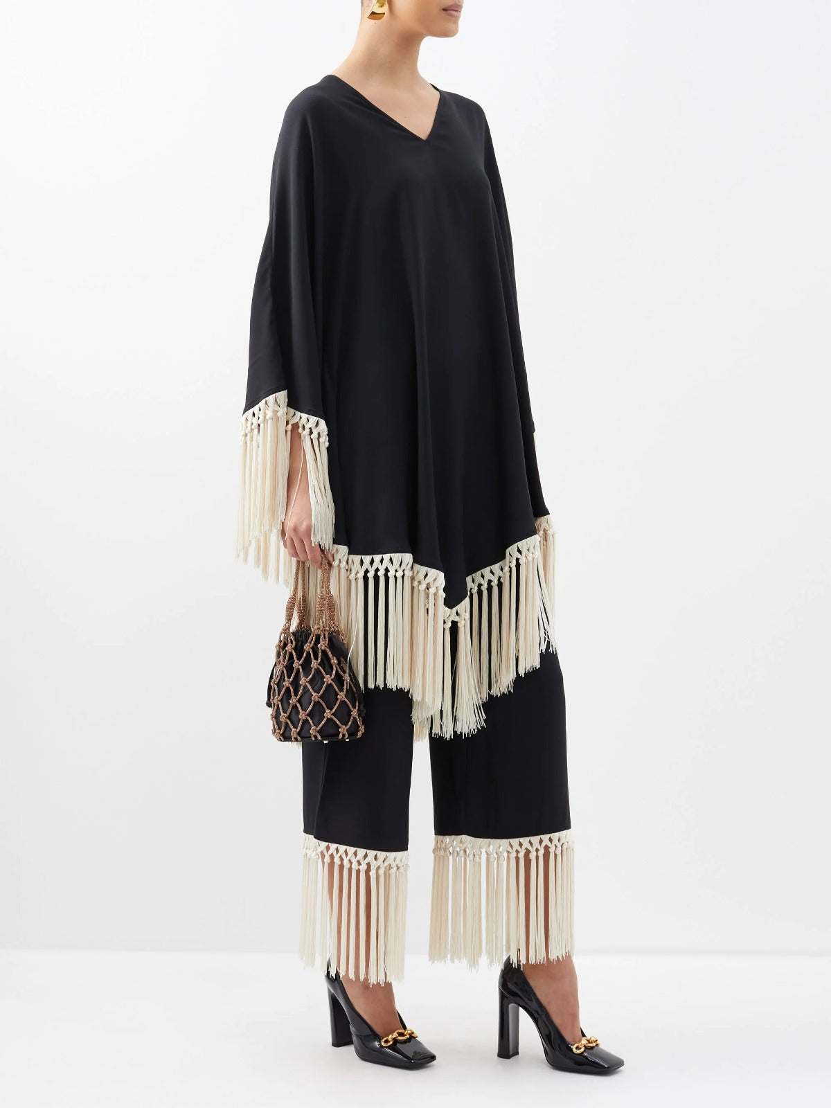 Ranya Macrame Fringe Co-ord Set