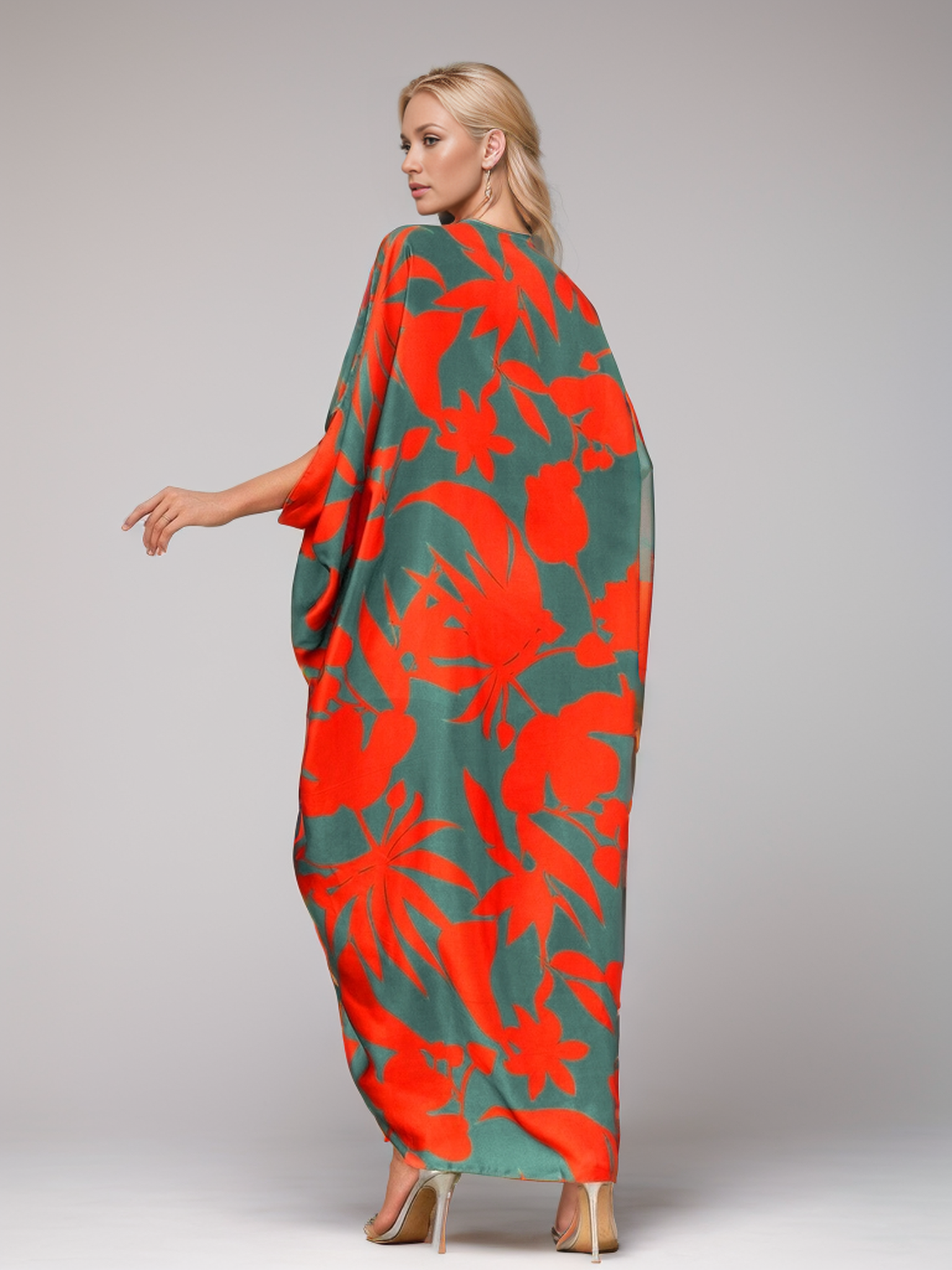 Radhika Tropical Bloom Kaftan Gown
