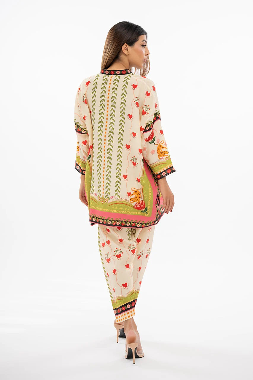 Ruhani Heartprint Co-ord Set