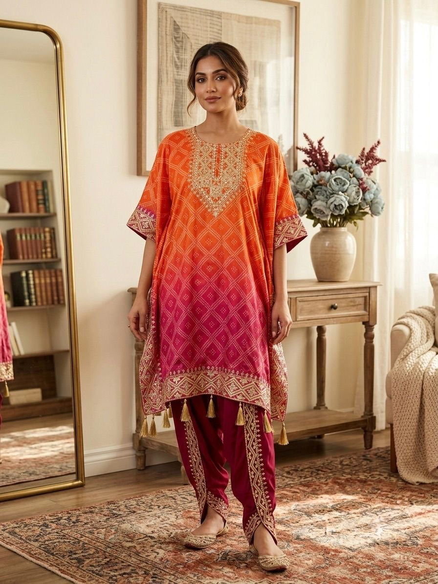 Rajal Kaftan Suit Set