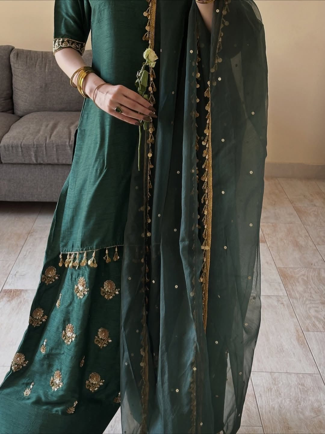 Reesha Emerald Salwar Suit Set