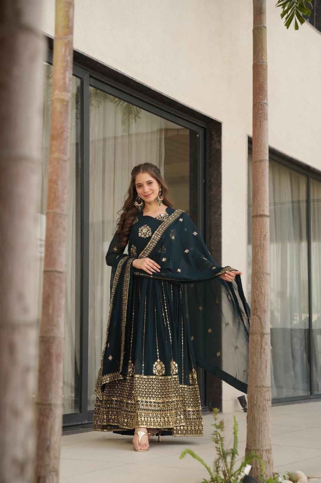 Sejal rich Rama anarkali suit set