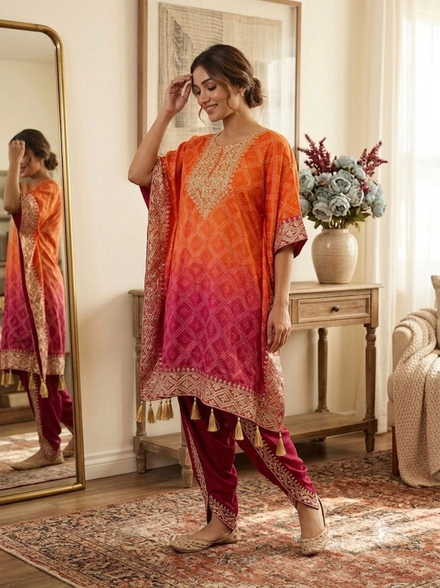 Rajal Kaftan Suit Set