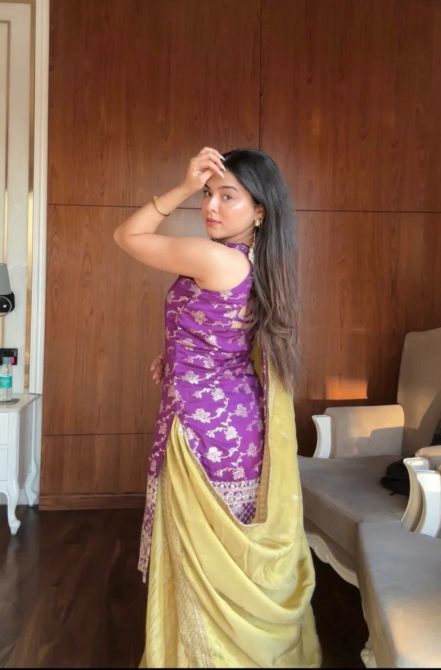 Aisha rich embroidery sharara suit