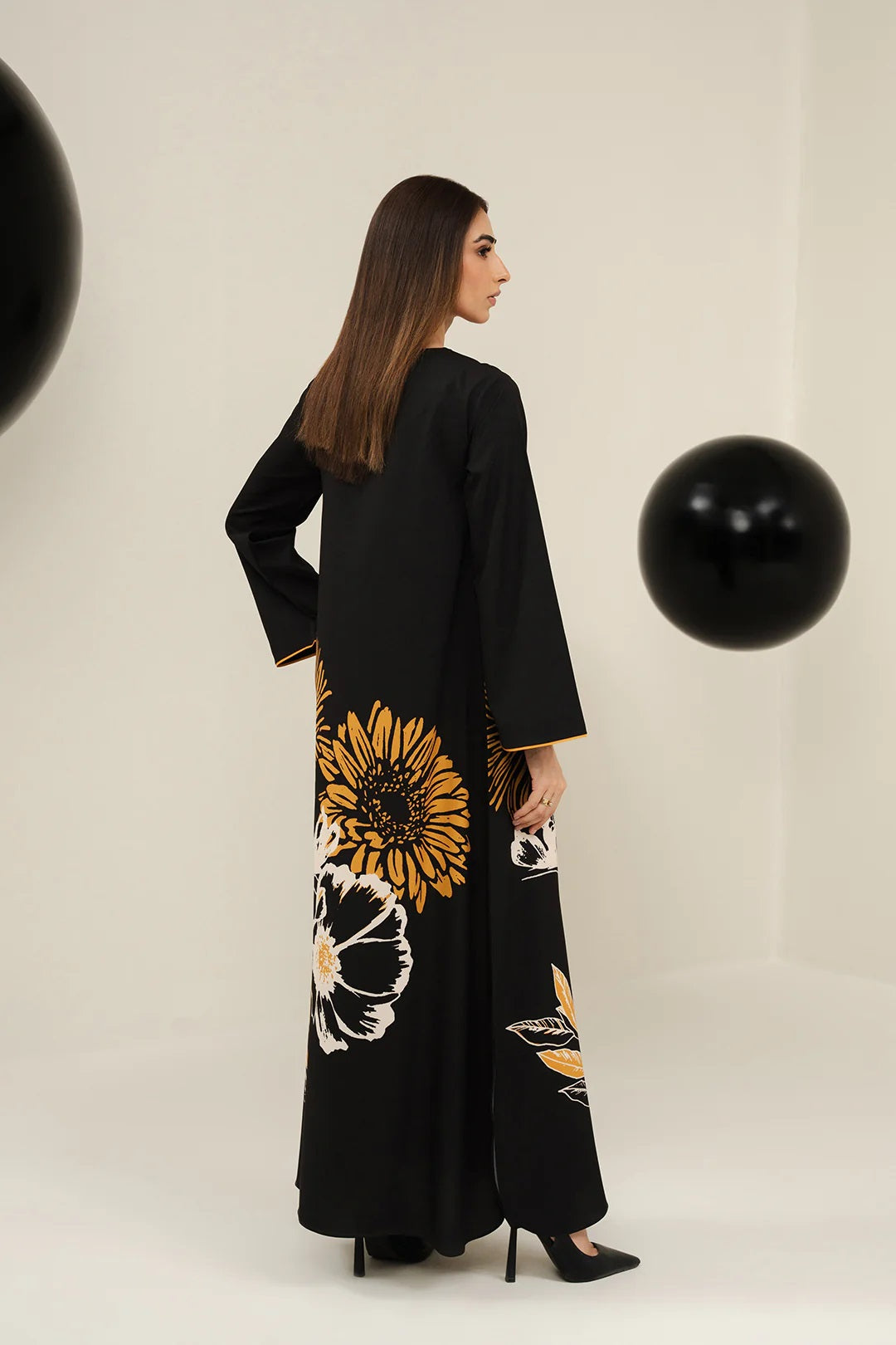 Rivat Sunflower Kaftan Dress
