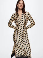 Ridhima Lattice Shirt Dress
