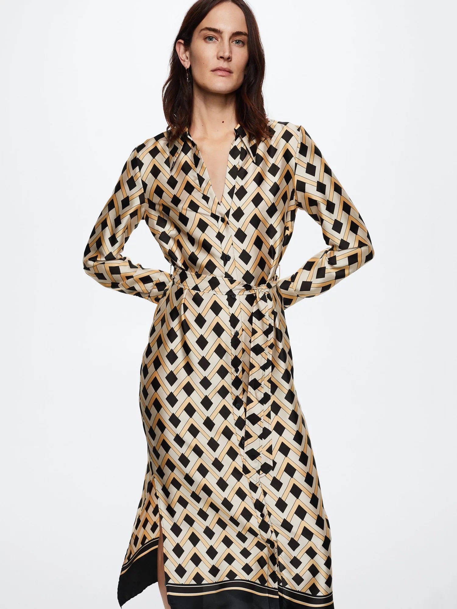 Ridhima Lattice Shirt Dress