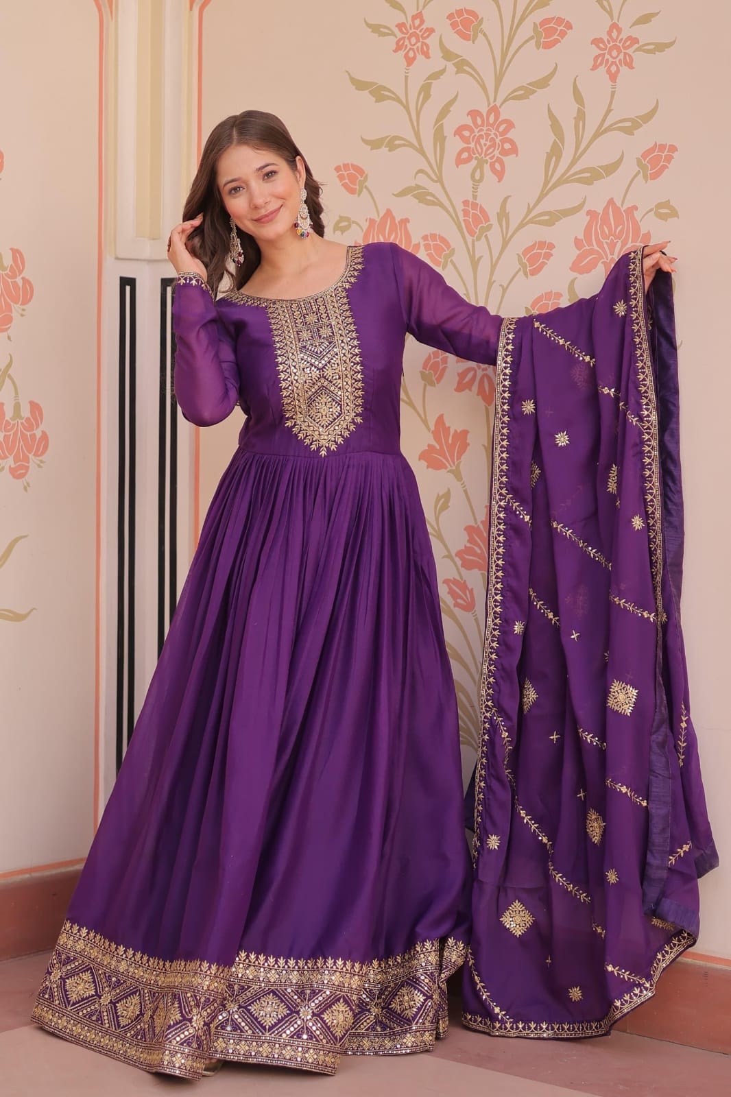 Alaya Purple anarkali