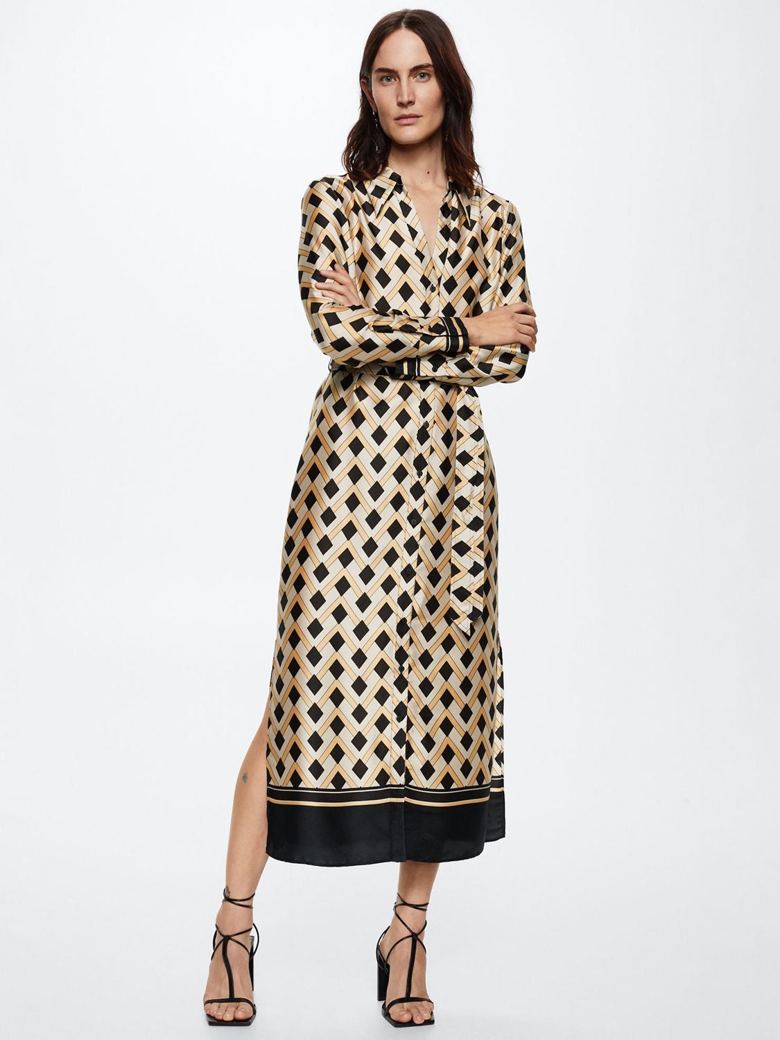 Ridhima Lattice Shirt Dress