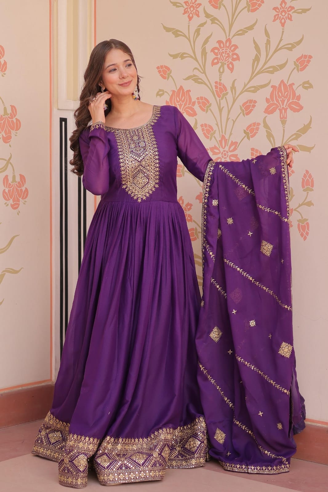 Alaya Purple anarkali