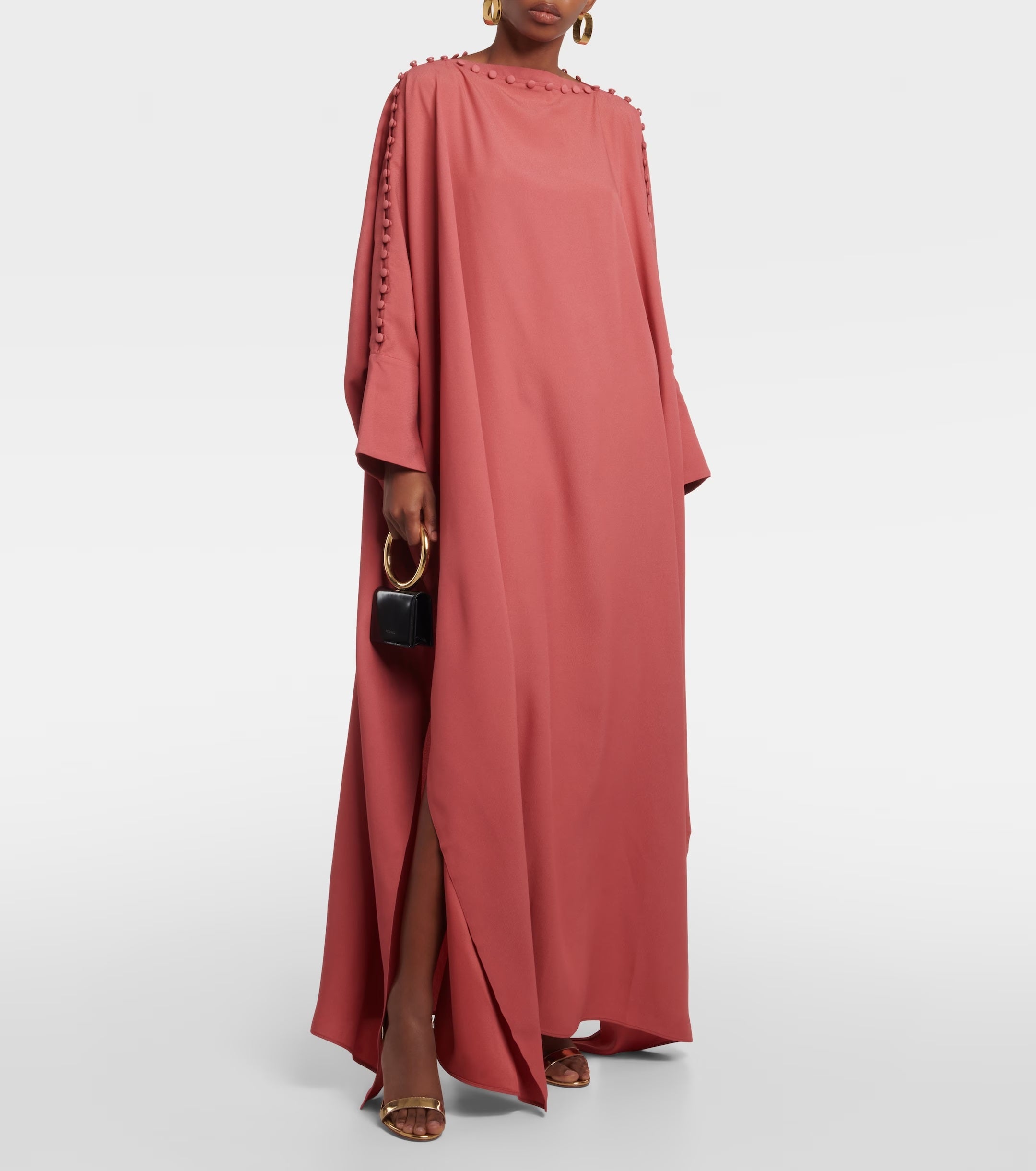 Ritu Minimalist Button Kaftan Gown