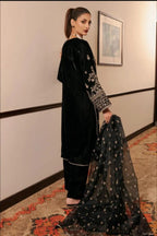 Saanvi midnight Black suit