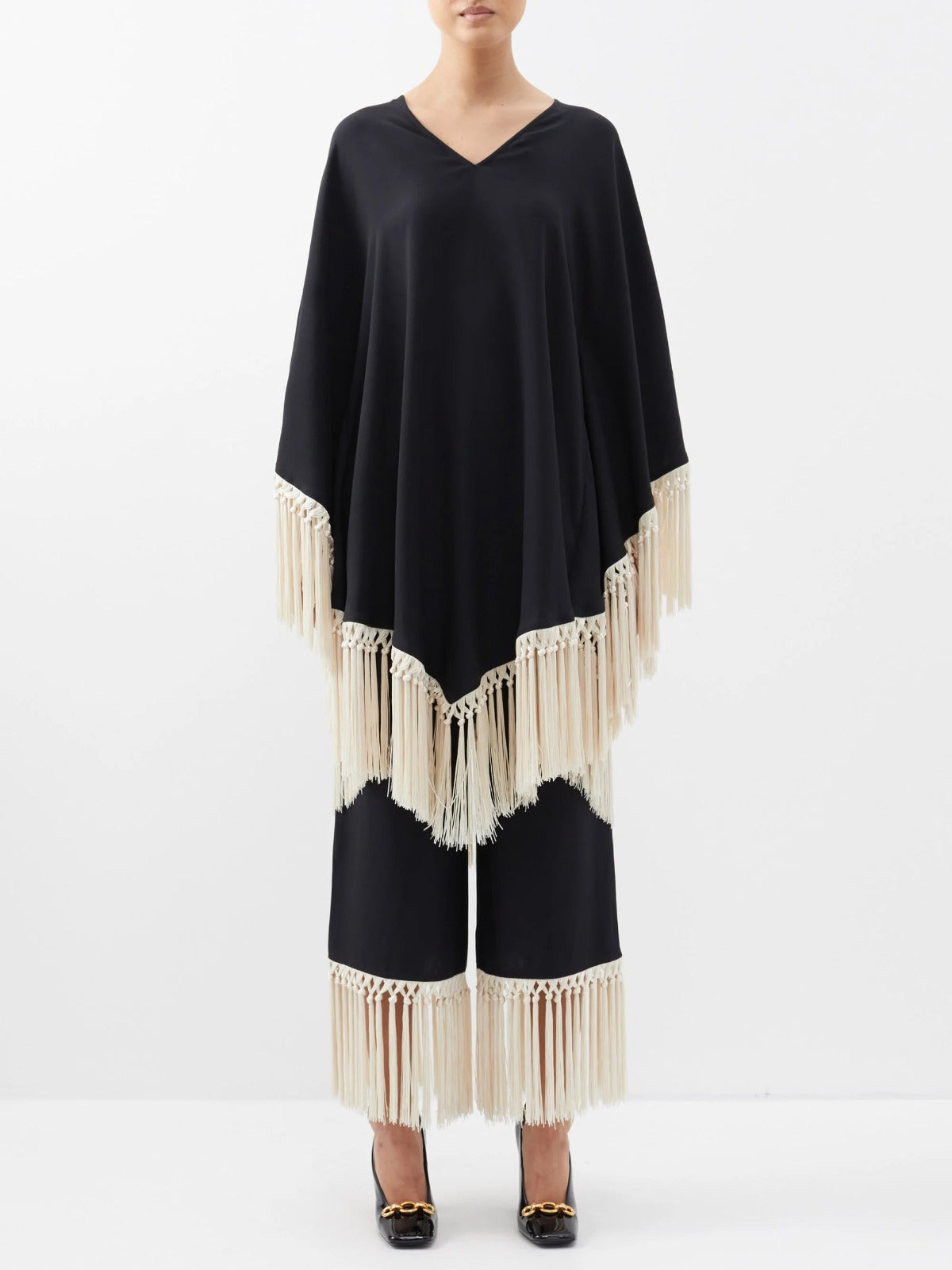 Ranya Macrame Fringe Co-ord Set