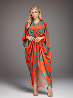 Radhika Tropical Bloom Kaftan Gown
