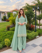 Rachana Embroidered Farshi Salwar Suit