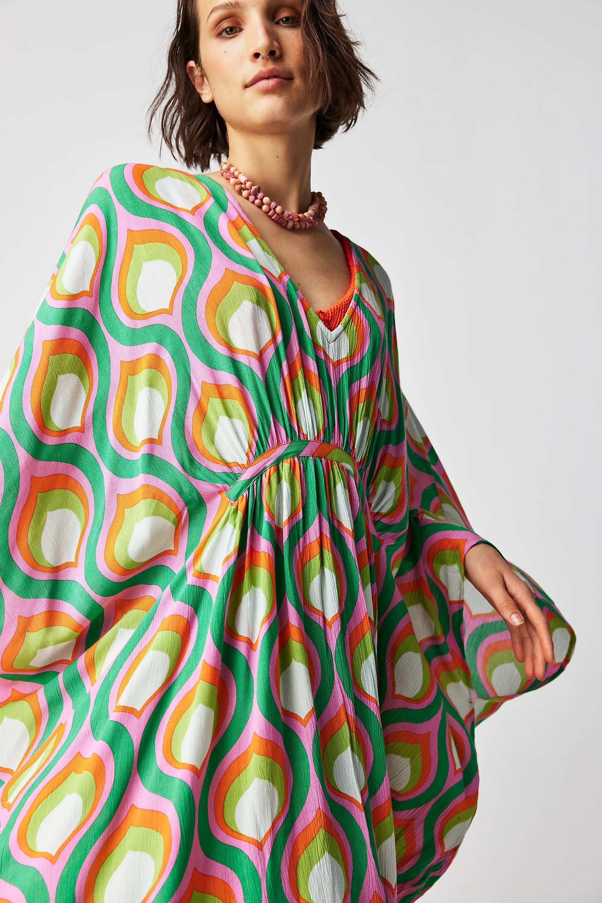 Rimaa Wave Kaftan Dress