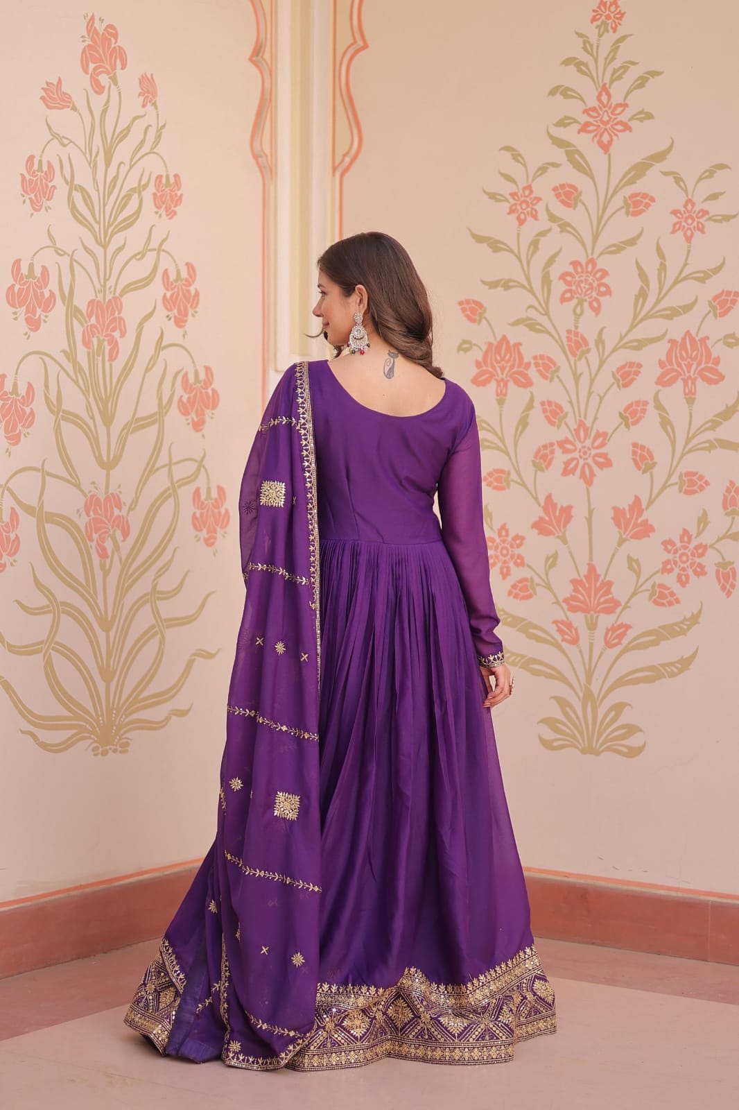 Alaya Purple anarkali