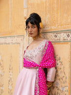 Ayesha Rani pink anarkali
