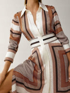Risha Geometric Shirt Dress