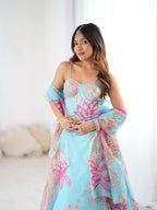 Rajal Embroidered Corset Lehenga Set