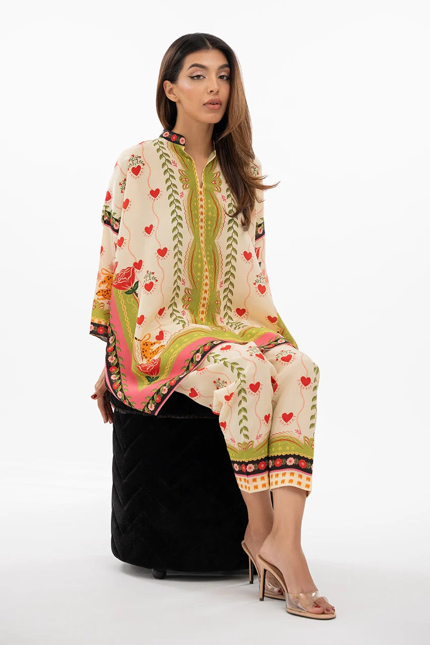 Ruhani Heartprint Co-ord Set