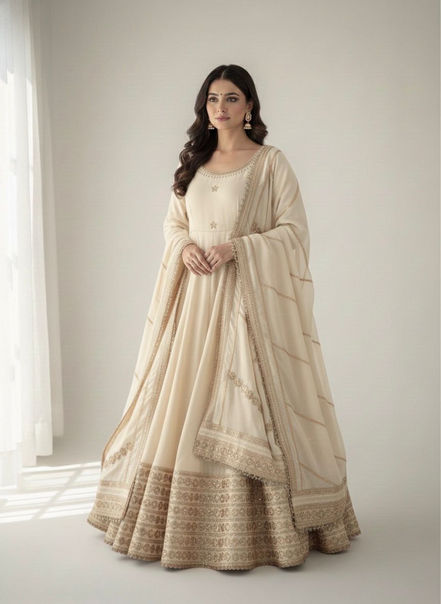 Tejveen Anarkali Suit Set