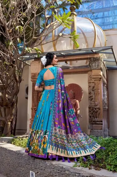 Rupanwita Kalamkari Silk Lehenga Set