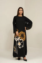 Rivat Sunflower Kaftan Dress