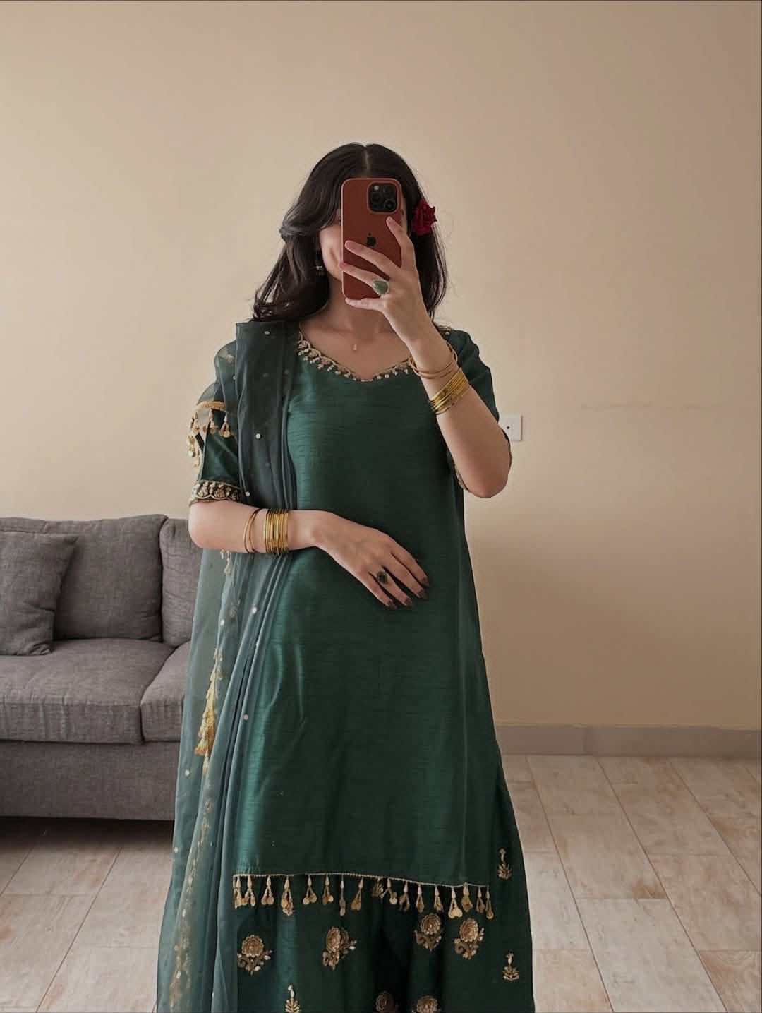 Reesha Emerald Salwar Suit Set